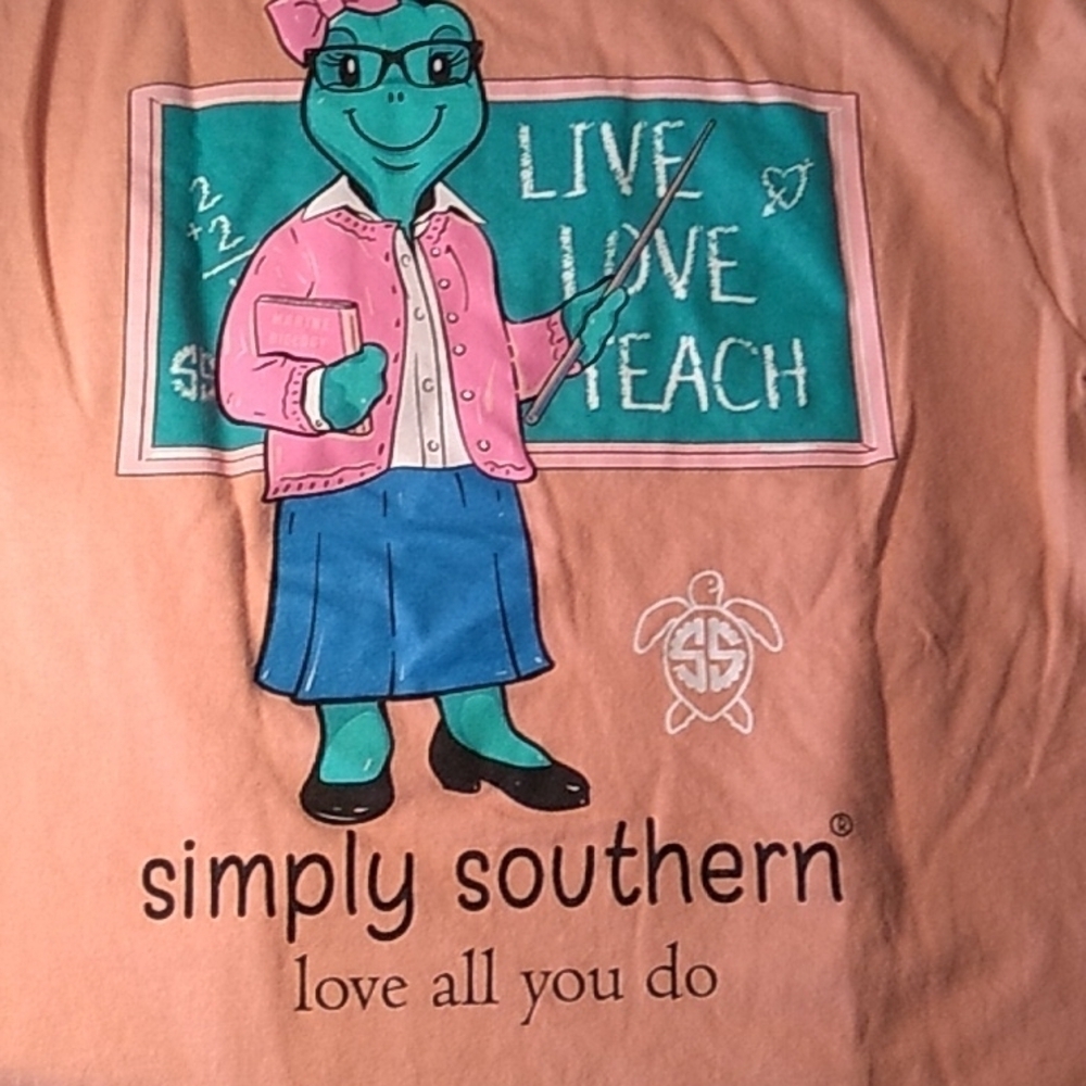 Simply Southern small teacher education shirt